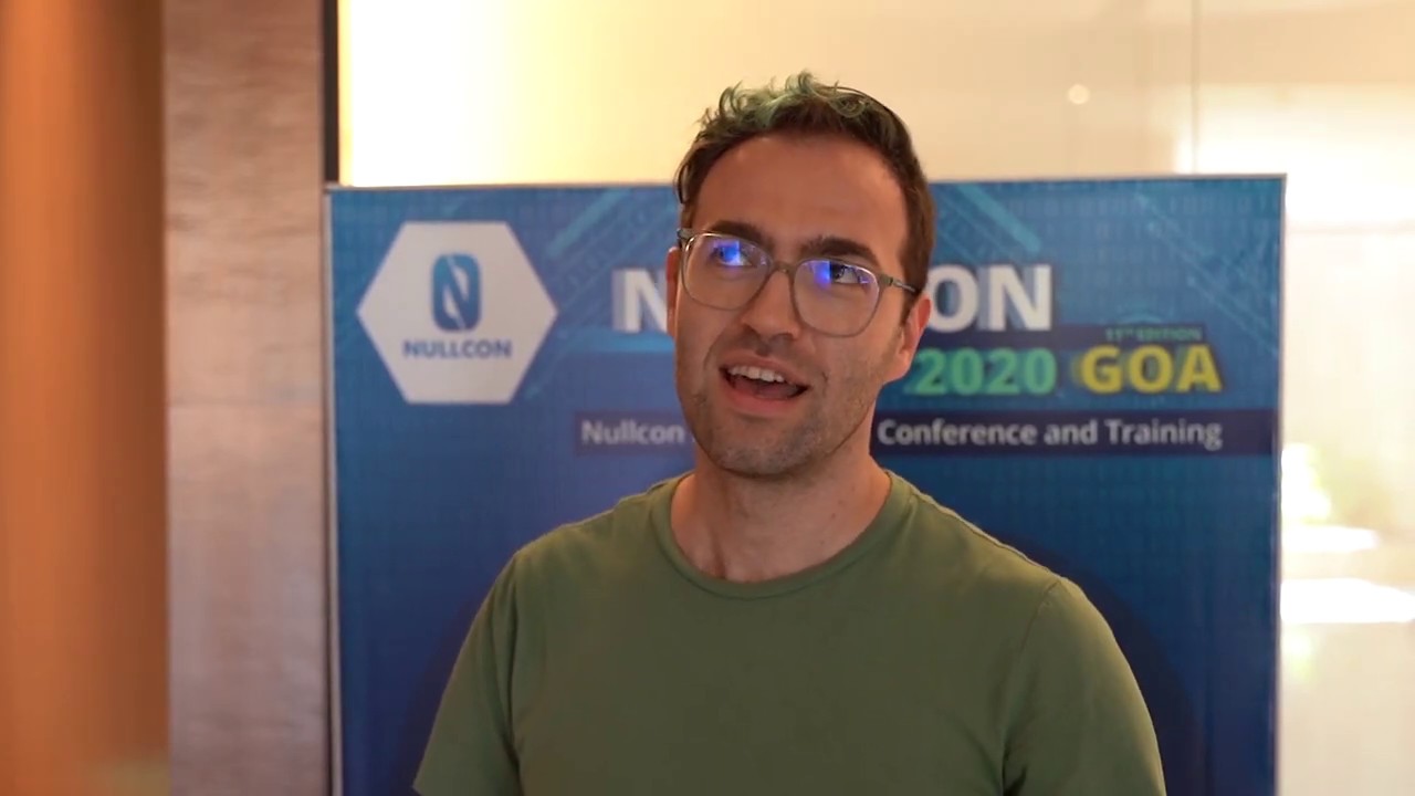 Micah Lee at NULLCON | #Nullcon2020 Diary - YouTube