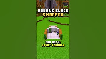 Easy Double Block Swapper 🔃 in Minecraft || minecraft redstone builds #shorts #minecraft