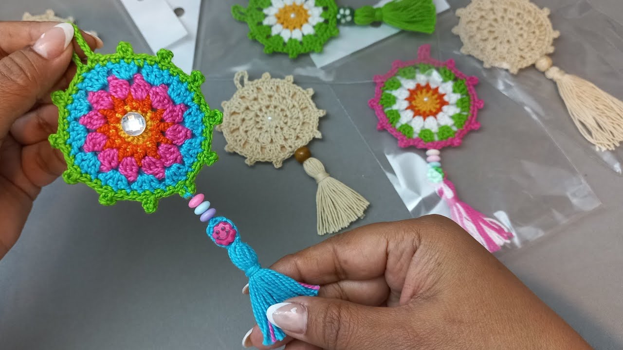 Mini MANDALA a crochet FÁCIL paso a paso #mandalacrochet #recuerdosnorma