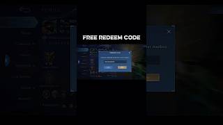 New redeem code in mobile legends 5v5 #moba5v5 #shorts #mobilelegends