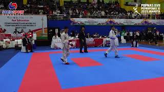 M Afif Ramadhan Jatim Vs Ahmad Rayyansatari Aceh Popnas Karate 2025