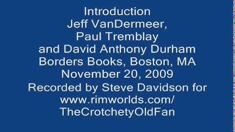 Vandermeer introduction wmv