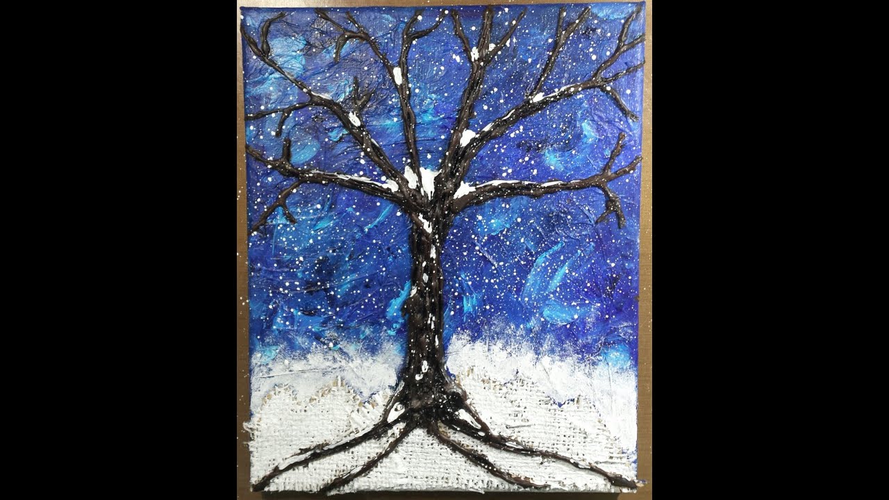 Glue Gun Mixed Media Tree