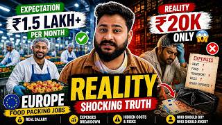 Europe Food Packing Jobs Reality 2026 🚨 | Salary vs Expenses | Shocking Truth for Indians