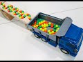 Marble Run Play No.21 The lot colorful ball rolls (HABA wave slope +Big truck)