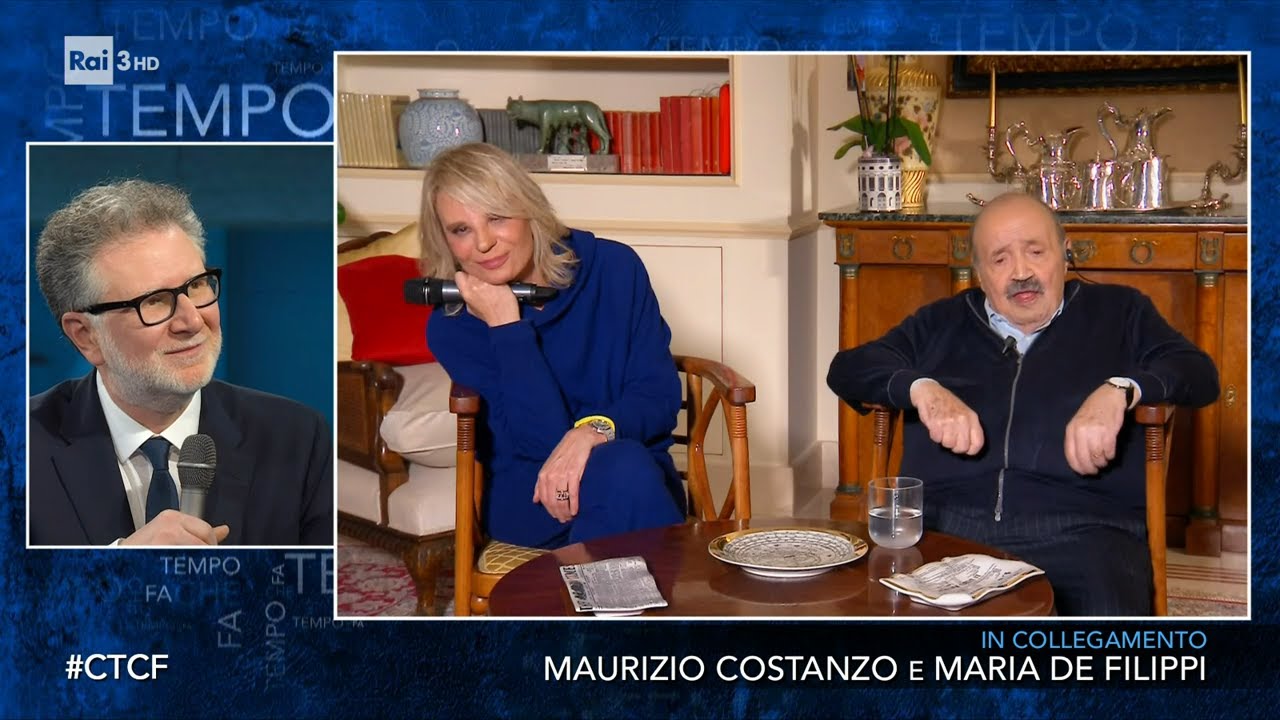 Maurizio Costanzo e Maria De Filippi - Che Tempo Che Fa 27/02/2022