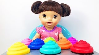 Best Learn Colors Baby Alive Doll with Shape Sorting Cupcakes Bunny Bear Toys
