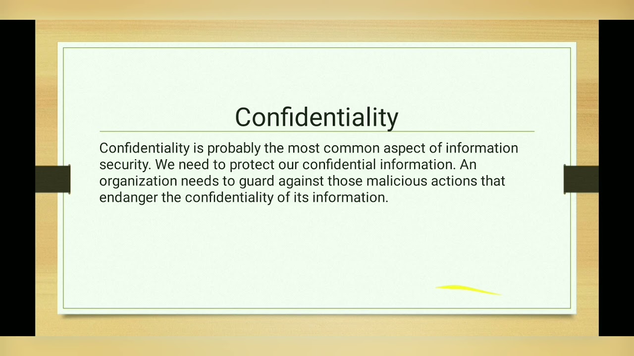 Security Goals in Information Security