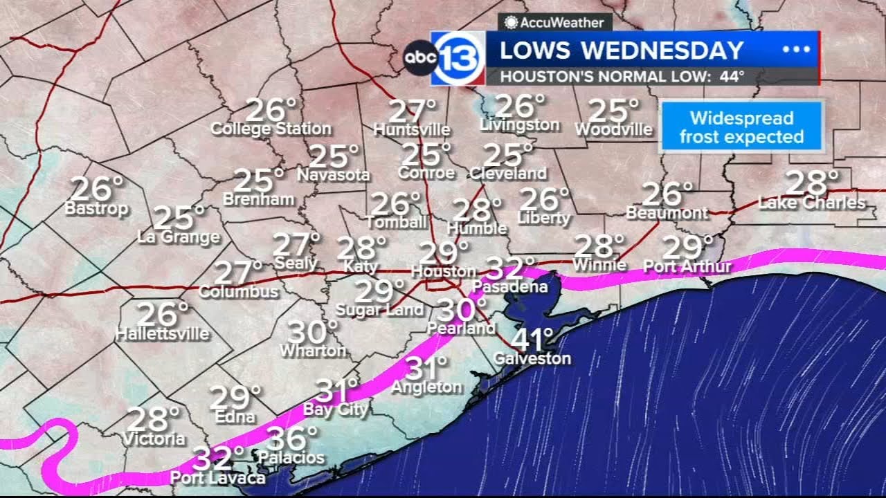 Another round of frost tonight, more arctic air arrives for the weekend ...