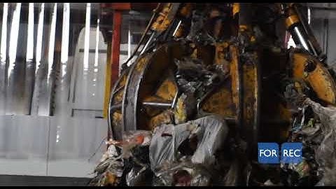 RDF Production from MSW Treatment: Single shaft Shredder | Forrec Recycling Systems