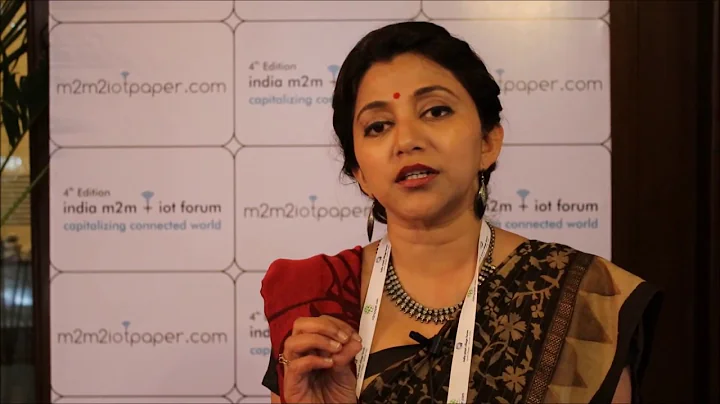 Ms Swati Rangachari, Chief of Corporate Affairs, Sterlite Technologies Ltd at India m2m iot Forum
