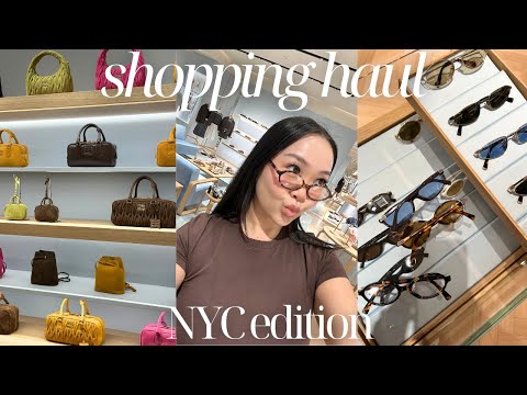 NYC SHOPPING HAUL | Miu Miu Unboxing, Zara, Brandy Melville