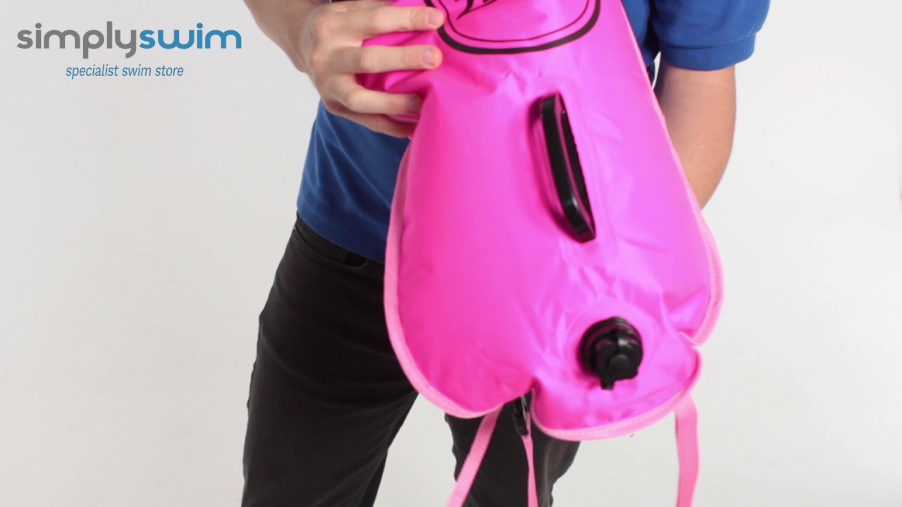 Zone3 Recycled 2 Led Light Swim Safety Buoy / Dry Bag 28L - Waterproof