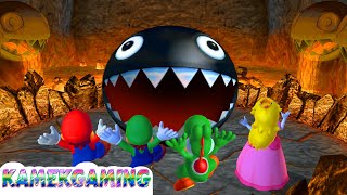 Mario Party 4 Minigames Mario Vs Yoshi Vs Peach Vs Luigi #kamekgaming