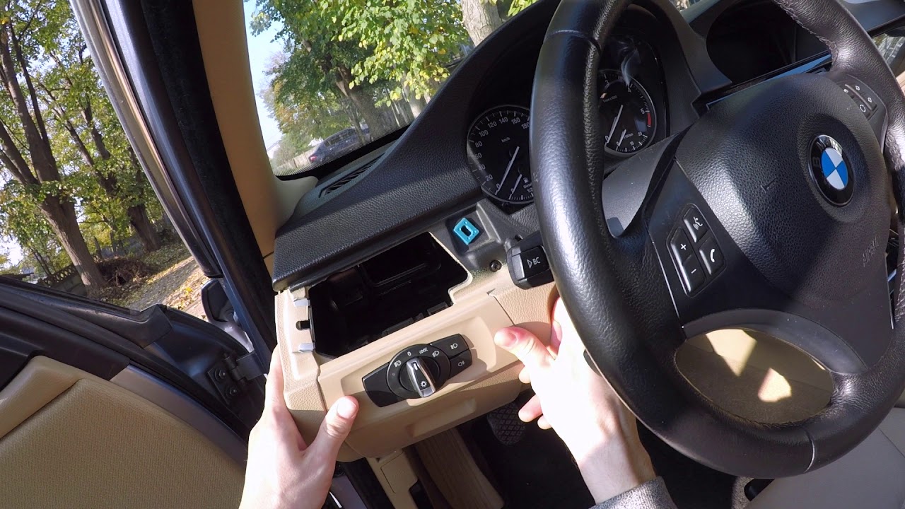 How to change the headlamps switch in a bmw e90 DIY YouTube