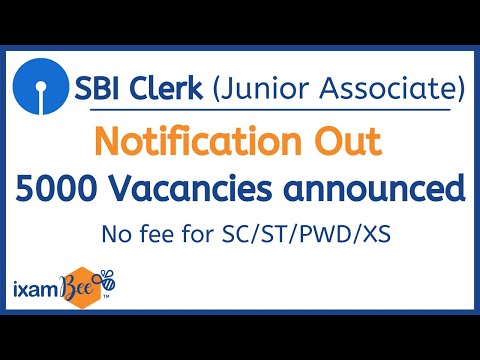 SBI Clerk (Junior Associate) 2021 Notification Out | 5000 Vacancies | Eligibility & Complete Details