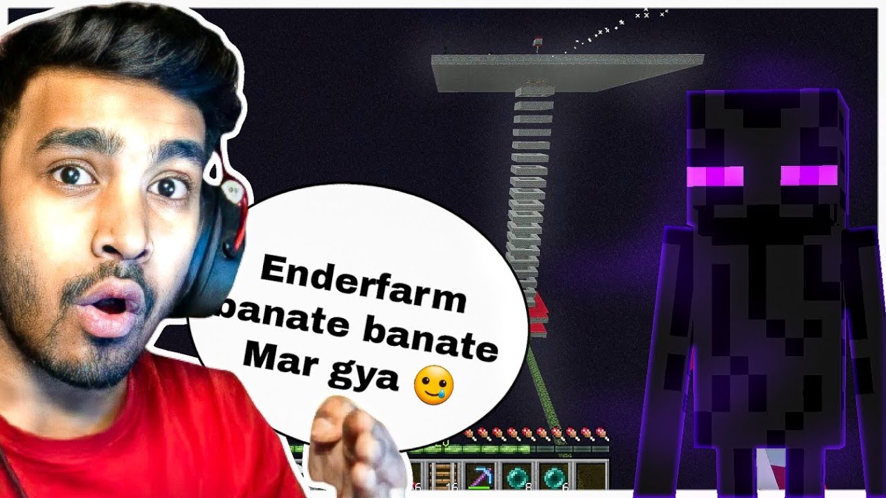 I MADE  BEST XP ENDERMAN FARM IN MINECRAFT |SOMETHING  STRANGE HAPPENED IN MY WORLD 