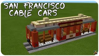 How to Build a Tram in Minecraft (San Francisco Cable Cars) Minecraft Tram Tutorial