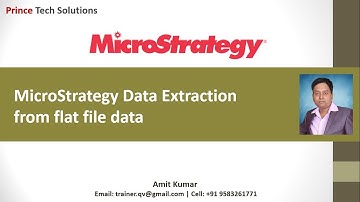 MicroStrategy Tutorial | MicroStrategy Data Extraction from flat file data source (Part-3 of 60)