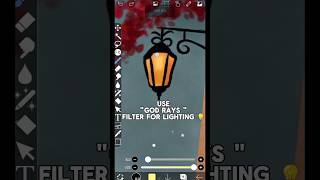 God rays filter 💡 #ibispaintx #shortsfeed #shorts #art #tutorial