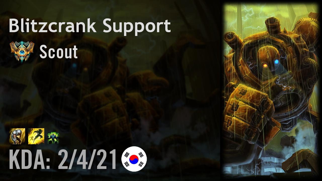 Blitzcrank Support vs Trundle - Scout - KR Challenger Patch 6.15