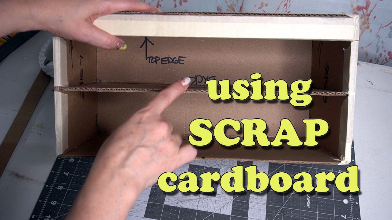 Old Cardboard Box Becomes Fancy Wood Effect Bureau Valet Small Furniture