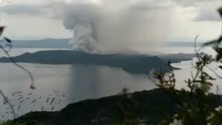 Taal Volcano Update today/ January 12, 2020 / time lapse 02:25pm to 03:09pm