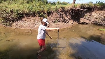 Estimating discharge in a stream with a flow meter