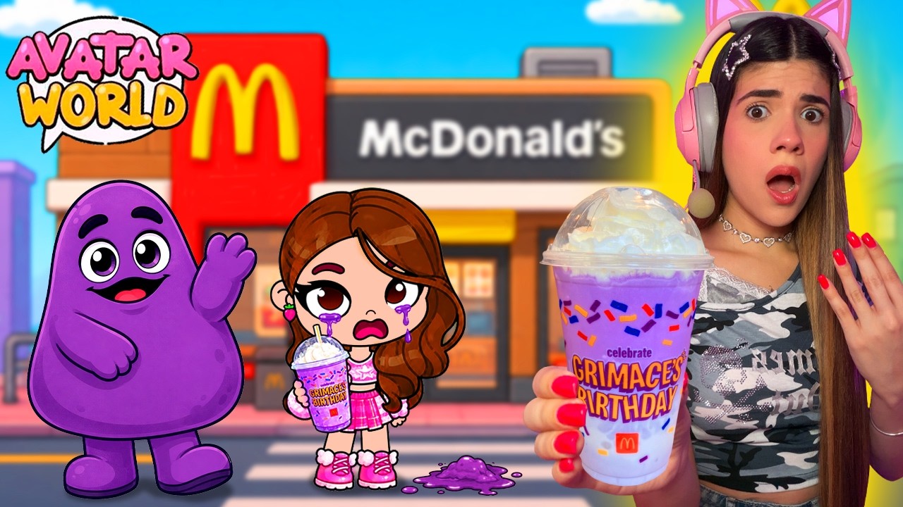NUNCA invoques a GRIMACE en AVATAR WORLD⚠️ (Me dio un GRIMACE SHAKE😨) | Ani Cat😻