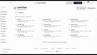 New: Compare Up to 3 Loads Side by Side | ApexLOAD Load Diary