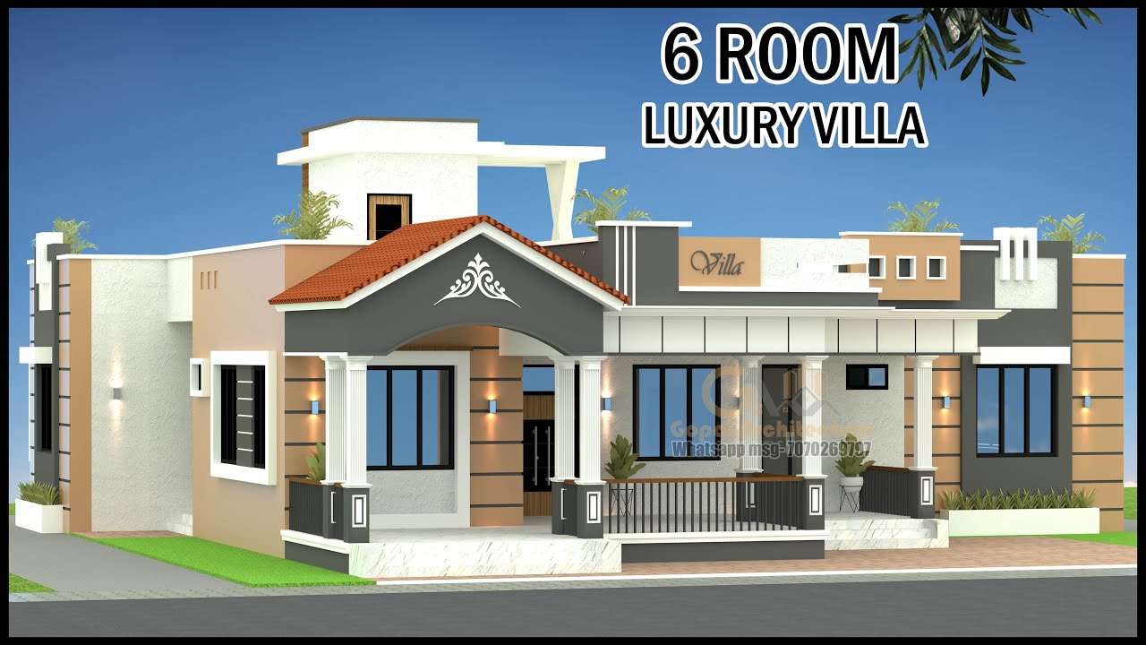 6 Room East Facing Luxury Villa Design | Whatsapp/Call +91-7078269797 ...