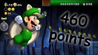 New Super Luigi U Acorn Plains 2 with 460 points