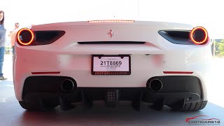 Quick video on this 2016 ferrari 488 gtb i saw at cota last weekend.
recorded it startup and rev a couple times. sounds really good
considering it's been t...