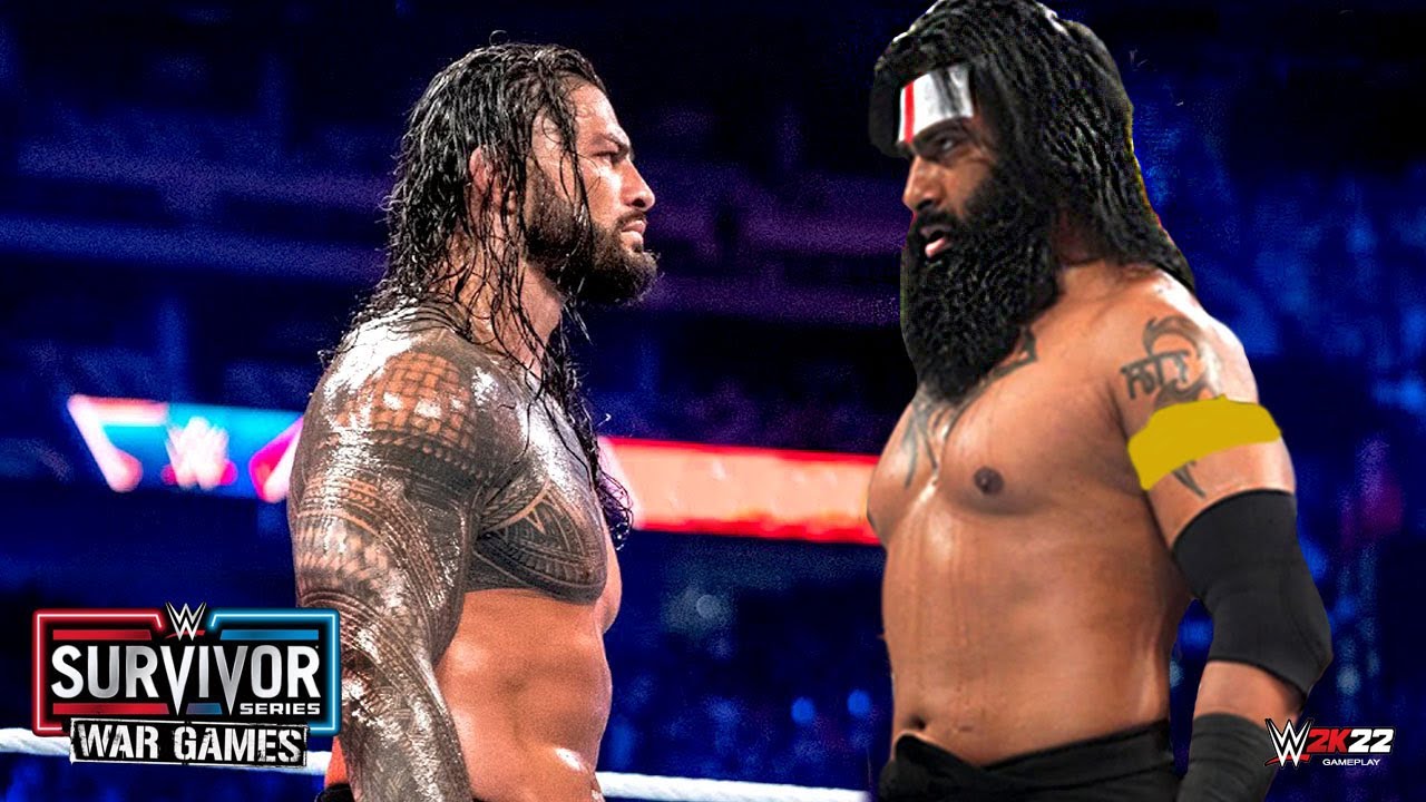FULL MATCH : Roman Reigns vs. Veer Mahan - WWE Universal Title Match - Survivor Series 2022