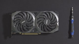 Демонстрация MSI Ventus 2X OC RTX 3060 Ti: разборка и шум, повышение тактовой частоты, разгон и ограничение мощности