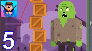 Mr Bullet - Gameplay Walkthrough Part 5 - All Levels (iOS,Android)