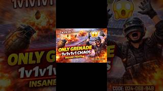 👉 ONLY GRENADE 💣 1v1v1v1 CHAOS 😱 | PUBG MOBILE WOW MAP (INSANE FIGHTS) #viral #wowmap #shorts #pubg