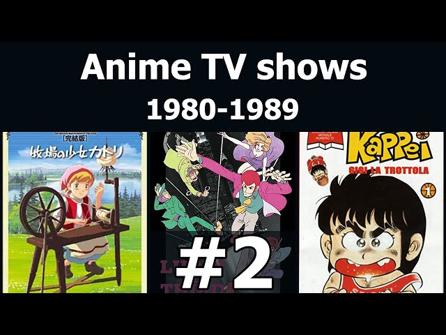 Anime From 1980's To 1990 - YouTube