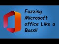 OpenXMolar - An OpenXML Microsoft Office File Format Fuzzing Framework