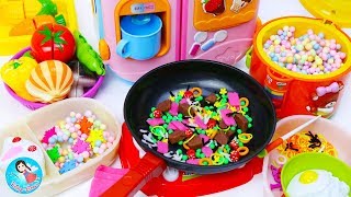 ละครสั้น เจ้เปิดร้านขาย น้ำแข็งใส บิงซู ของเล่นอาหาร ของเล่นเครื่องครัว Baby Cooking Toys Play