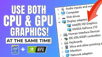 Use Both CPU And GPU Graphics At The Same Time! For Dual Monitor & Best Performance! [HINDI]