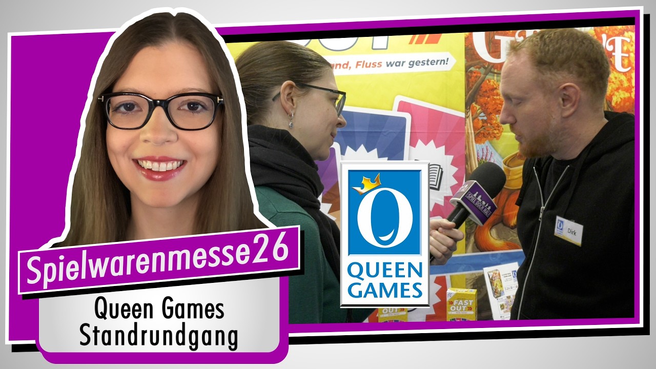 Neuheiten – QUEEN GAMES – Spielwarenmesse 2026 in Nürnberg (Spiel doch mal!) Standrundgang
