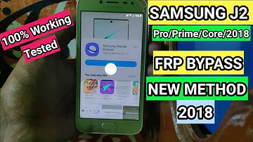Samsung J2 FRP Bypass Google Account Bypass New Method 2020
