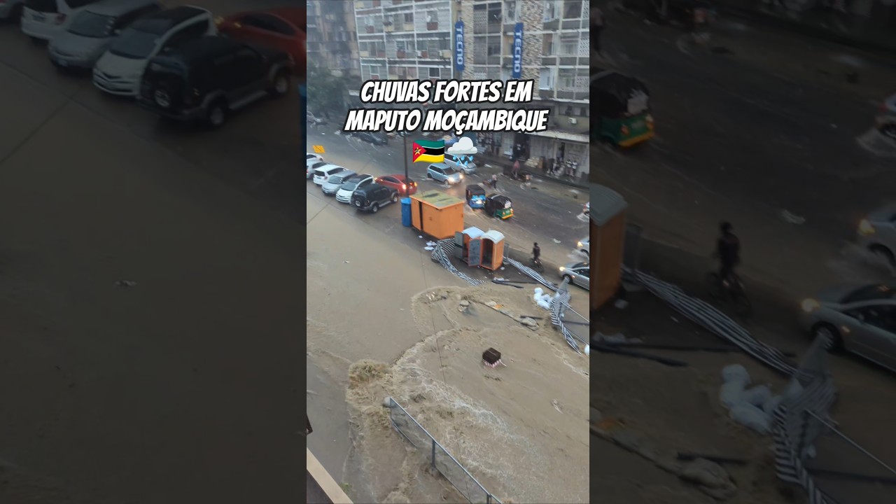 Heavy Raining Happened In Maputo Mozambique 🇲🇿 #chuvas #viral #shots #Shorts of Mozambique