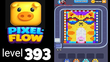 Pixelflow level 393 Guide Walkthrough Solution
