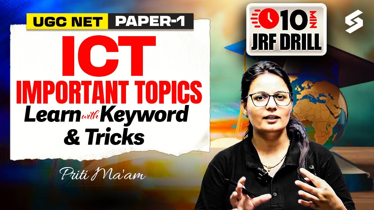 UGC NET Paper 1 | ICT UGC NET Paper 1 Important Topics | UGC NET Paper 1 Tricks By Priti Mam