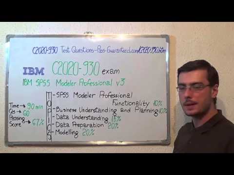 C2020-930 – IBM Exam SPSS Modeler Test Professional Questions