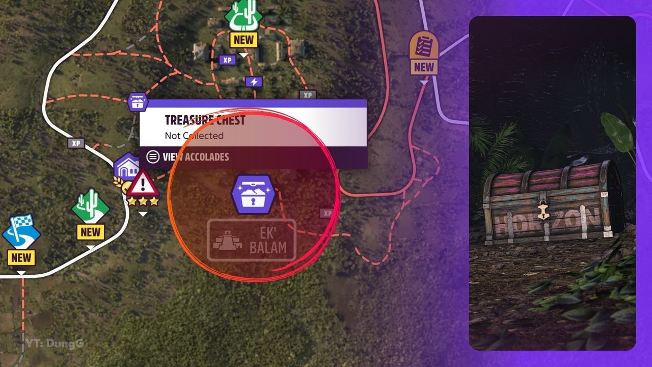 TREASURE HUNT THE BARE ESSE-ENTIALS in Forza Horizon 5 - Chest Location (Winter Season)