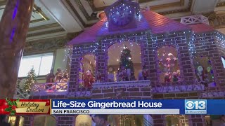 Life-Size Gingerbread House In San Francisco