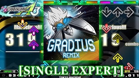 【DDR A3】 GRADIUS REMIX (↑↑↓↓←→←→BA Ver.) [SINGLE EXPERT] 譜面確認＋Clap